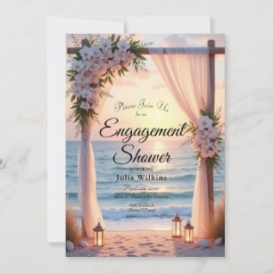 Invitation Romance à Oceanside sous la lumière côtière