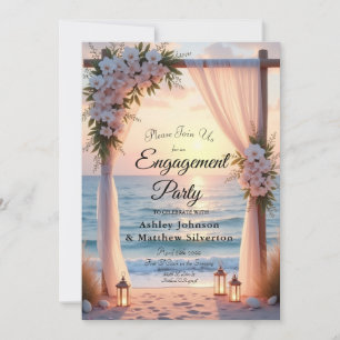 Invitation Romance à Oceanside sous la lumière côtière