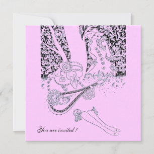 INVITATION ROMANCE / AMOUREUX ROMANTIQUES FÊTE DE MARIAGE LIL