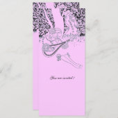 INVITATION ROMANCE / AMOUREUX ROMANTIQUES FÊTE DE MARIAGE LIL (Devant / Derrière)