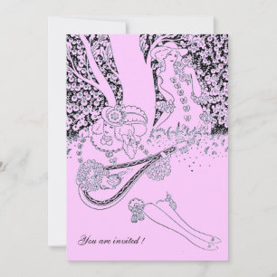 INVITATION ROMANCE / AMOUREUX ROMANTIQUES FÊTE DE MARIAGE LIL