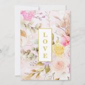 Invitation *~ Romance Bow AR26 Fleur QR RSVP Mariage Invita (Devant)