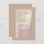 Invitation Romance en fleurs : Normandie & Forrest - Save the (Devant / Derrière)