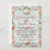 Invitation Romance florale (Devant)