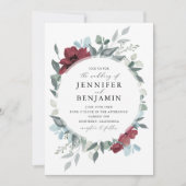 Invitation Romance florale (Devant)