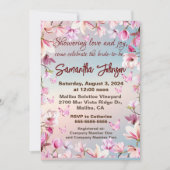 Invitation Romance florissante - Fête des mariées (Devant)