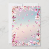 Invitation Romance florissante - Fête des mariées (Dos)