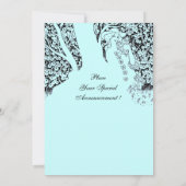 Invitation ROMANCE, noir et bleu (Dos)