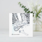 INVITATION ROMANCE, ROMANTIQUE AMOUREUX BLACK WHITE MARIAGE P (Debout devant)