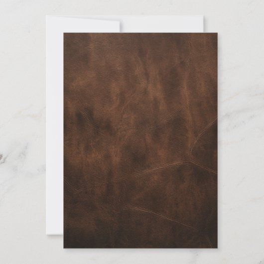 Invitation Romance rustique : Bottes & Casquette Mariage Coup (Dos)