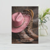 Invitation Romance rustique : Bottes et Fête des mariées Casq (Debout devant)