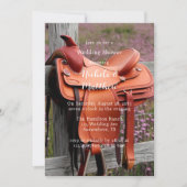 Invitation Romance rustique : Selle sur la clôture Wedding sh (Devant)