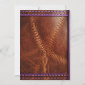 Invitation Romance rustique : Selle sur la clôture Wedding sh (Dos)