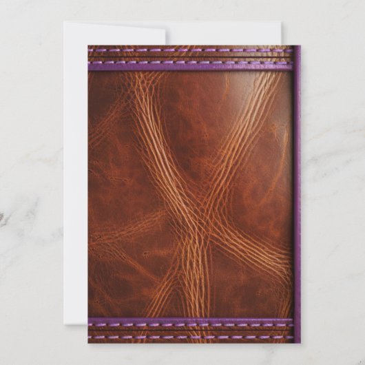 Invitation Romance rustique : Selle sur la clôture Wedding sh (Dos)