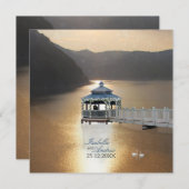 Invitation Romance sur le lac (Devant / Derrière)