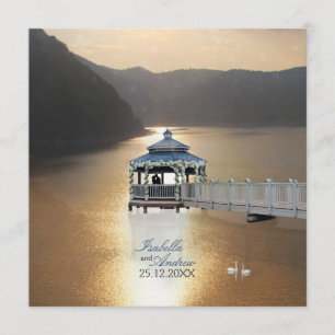 Invitation Romance sur le lac