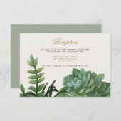 Invitation Romance Tropicale / Réception (Devant / Derrière)