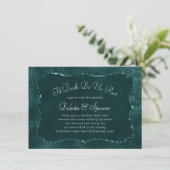 Invitation Romance Turquoise de minuit | Dark Satiny Grunge M (Debout devant)