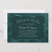 Invitation Romance Turquoise de minuit | Dark Satiny Grunge M (Devant)