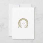 Invitation Romantic Amaryllis Info Vintage Nouveau Mariage (Dos)