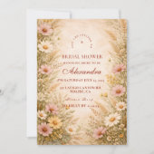 Invitation Romantic Autumn Garden Bridal Shower (Devant)