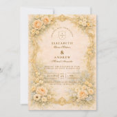 Invitation Romantic Baroque Garden Wedding (Devant)