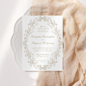 Invitation Romantic Baroque Ornate Frame Wedding