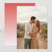 Invitation Romantic Beige Desert Photo (Devant / Derrière)