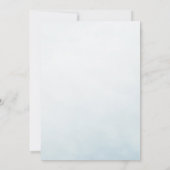 Invitation Romantic Blue Bow Pearls & Prosecco Bridal Shower (Dos)