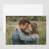 Invitation Romantic Blue Casual Photo (Devant / Derrière)