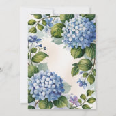 Invitation Romantic Blue Hydrangea Garden Bridal Shower (Dos)