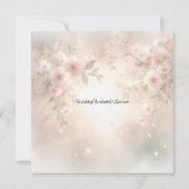 Invitation Romantic Blush Cherry Blossom Wedding (Dos)