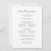 Invitation Romantic Blush Peony Floral Mariage Ceremony Circu (Dos)