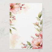 Invitation Romantic Blush Pink Watercolor Floral Wedding (Dos)
