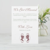 Invitation Romantic Blush Regency Lesbian Wedding (Debout devant)