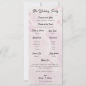 Invitation Romantic Café Sketch Wedding Ceremony Program (Dos)