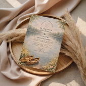 Invitation Romantic Canoe Lake Forest Wedding