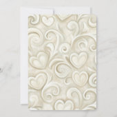 Invitation Romantic Chic Heart Swirls Bridal Shower (Dos)