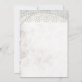 Invitation Romantic Chic Rose Bridal Showeuse (Dos)
