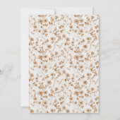 Invitation Romantic Cream Brown Floral Wedding (Dos)