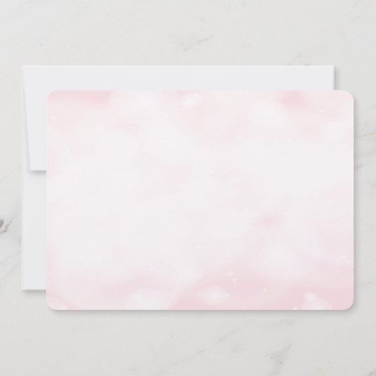 Invitation Romantic Dreamy Mariage rose Couple Mariage Invite (Dos)