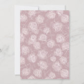 Invitation Romantic Dusty Pink White Floral Wedding (Dos)