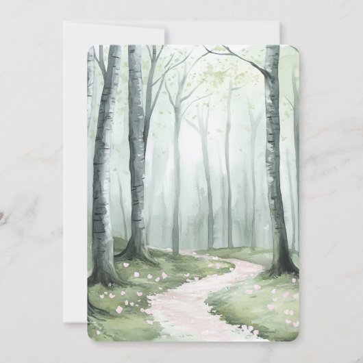 Invitation Romantic Enchanted Forest Wedding (Dos)