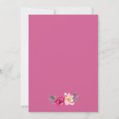 Invitation Romantic Fairytale Blossom Wreath Mariage Brunch (Dos)