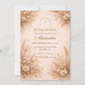 Invitation Romantic Fall Floral Bridal Shower (Devant)