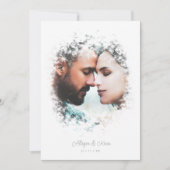 Invitation Romantic Fancy Overlay Misty Effect Photo (Devant)