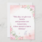 Invitation Romantic Floral Wedding (Dos)
