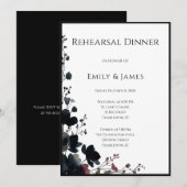 Invitation Romantic Floral Wedding Soft Elegant (Devant / Derrière)
