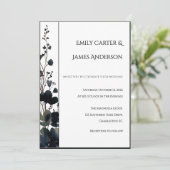 Invitation Romantic Floral Wedding Soft Elegant (Debout devant)