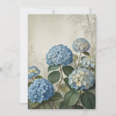 Invitation Romantic French Blue Hydrangea Bridal Shower (Dos)